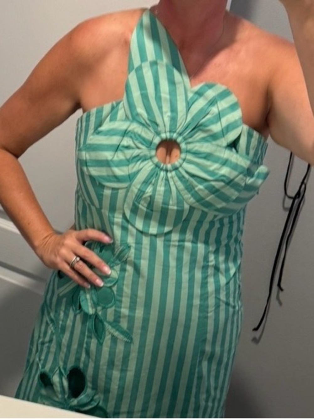 Anthropologie One-Shoulder Cutwork Dress - Picture 10 of 10